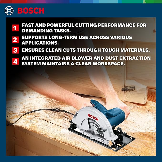 Bosch GKS 235 Turbo Heavy Duty Electric Circular Saw, 2,050W