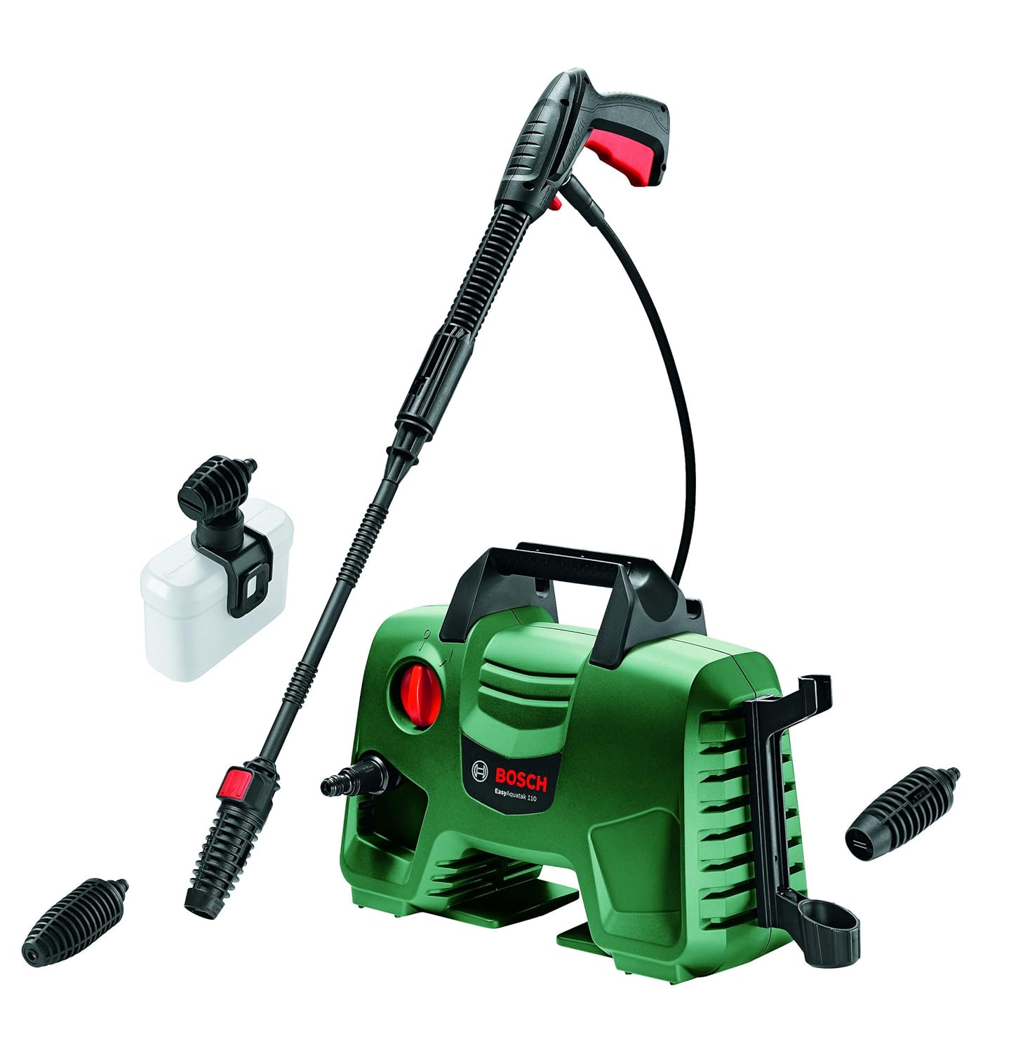 BOSCH Easy Aquatak 110 High Pressure Washer | 1300-watt Motor | Max Pressure- 110 Bar | High Pressure Washer| Portable | Versatile Cleaning, Self-Priming | Flow Rates up to 330 l/h | 4.2 Kg