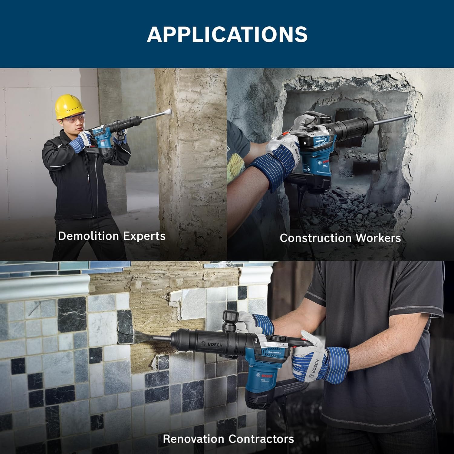 Bosch GSH 5 Heavy Duty Corded Electric Demolition Hammer with SDS Max