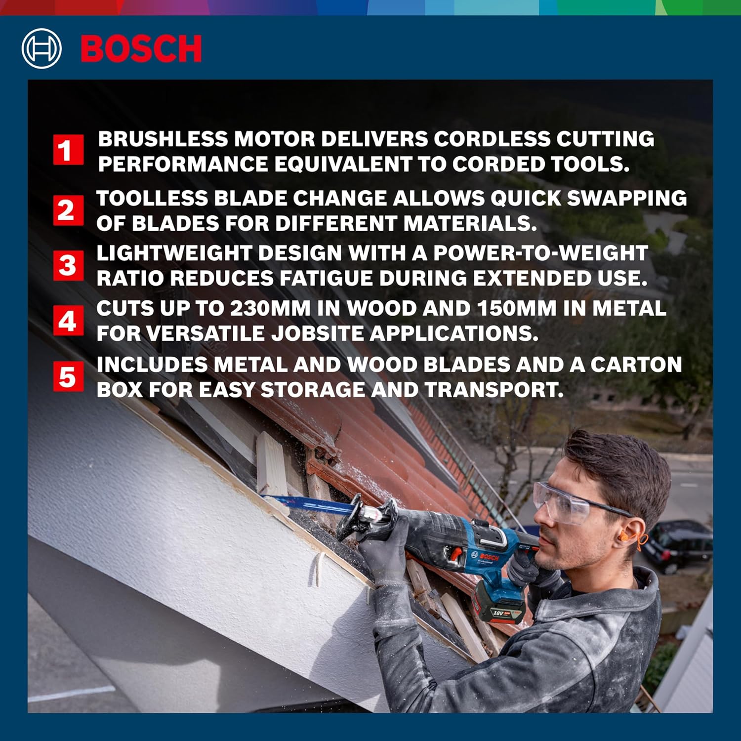 Bosch Professional GSA 185-Li Cordless Reciprocating Saw