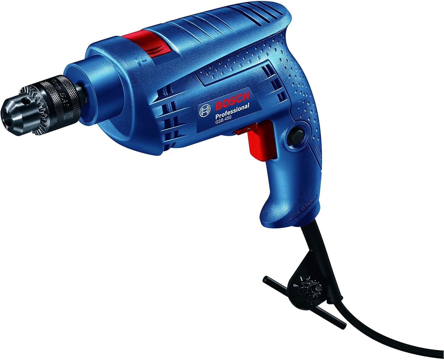 BOSCH GSB 450 Professional Impact Drill, 500W Motor, Compact & Lightweight (1.5kg), Ideal for Overhead & Tight Spaces, Powerful Performance, 6 Months Warranty