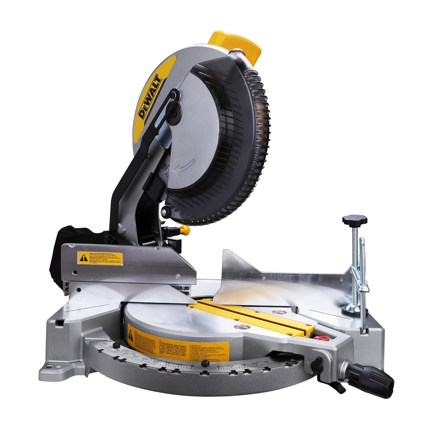 DEWALT DWS715-IN 12 15Amp Corded Single-Bevel Compound Miter Saw & 60T TCT Blade-1600W,4000 RPM,Used in Hardwood Flooring, Dimensional Lumber, Baseboard, Window & Door Casing, Moldings,Cabinet Work