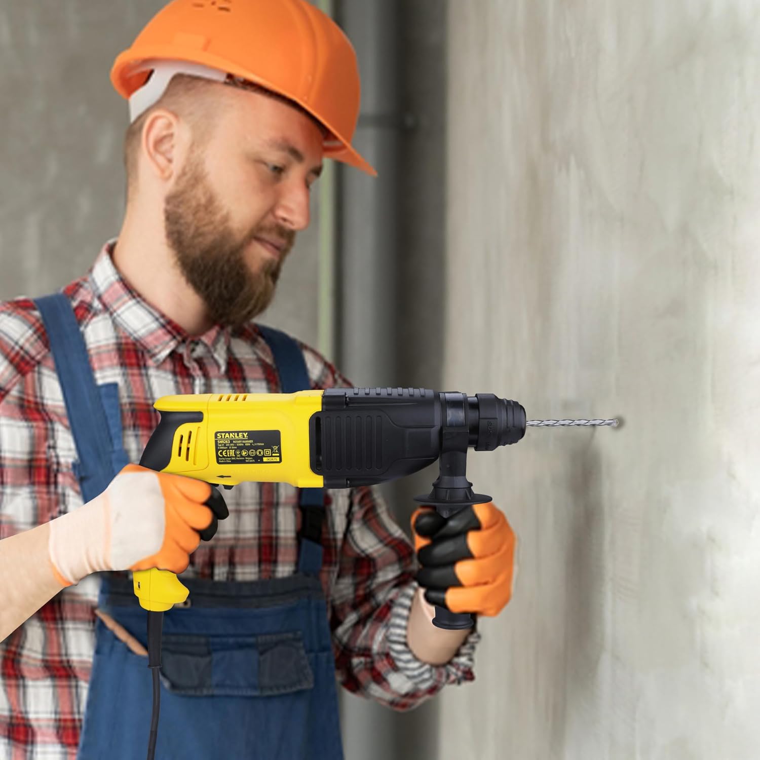STANLEY SHR263K-IN 800W 26mm 3 Mode SDS-Plus Corded Hammer with Kitbox, 2.6Kg