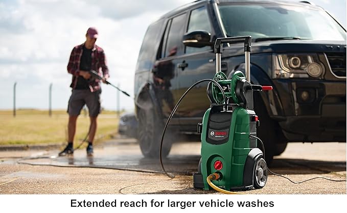 BOSCH Advanced Aquatak 140 High Pressure Washer | 2100 W Motor | Max Pressure 140 Bar | Telescopic Handle & Fast Cleaning | BOSCH Gun, 0.5m Self-priming | Heavy-duty, Versatile & Portable | 18 Kg
