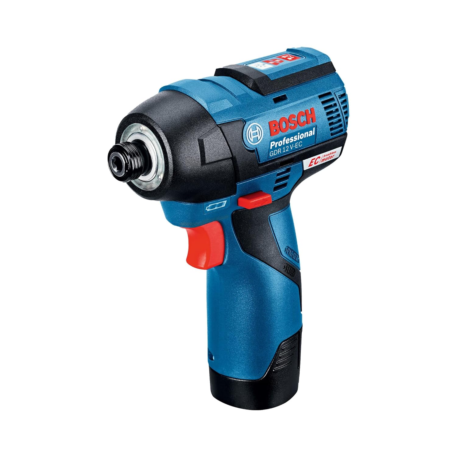 BOSCH Professional GDR12 V-EC Cordless Impact Driver, 0-3100 bpm, Heavy Duty Cordless Impact Driver, Brushless Motor, Speed Selection, 110 Nm