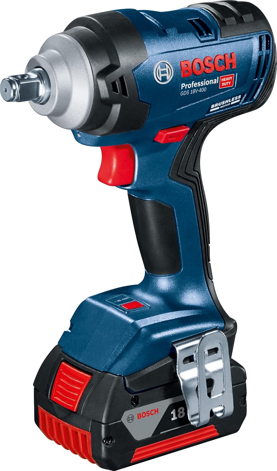 Bosch GDS 18V-400 Heavy Duty Cordless Impact Wrench, M20, Brushless Motor