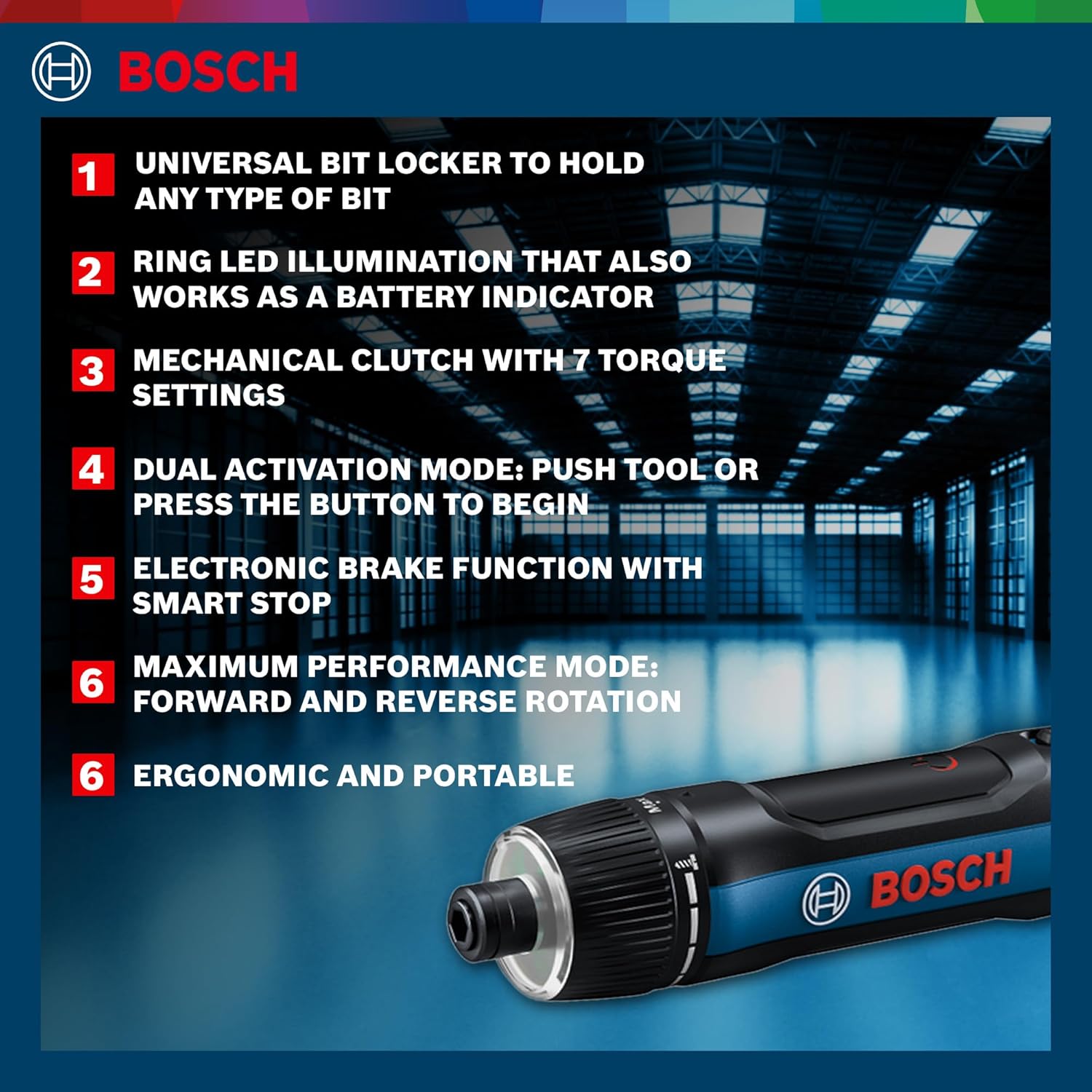 BOSCH GO 2.0 Professional Kit | 33-Piece Screwdriver Bit Set| 3.6V Battery | Speed 360 RPM | Torque (Hard/Soft) 5/2.5 Nm | Push Start and Smart Stop | ¼” Inter HEX Tool Holder| 1 Yr Warranty
