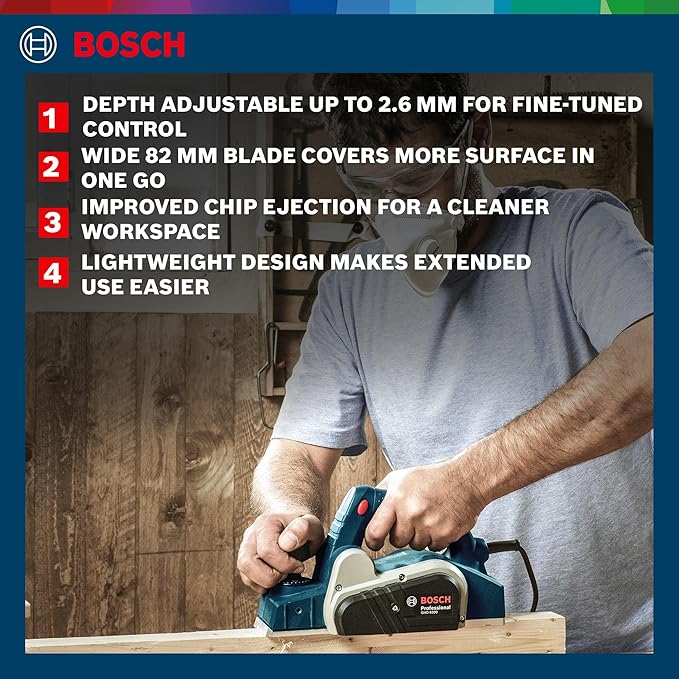 Bosch Professional GHO 6500 Electric Planer | 650W Motor