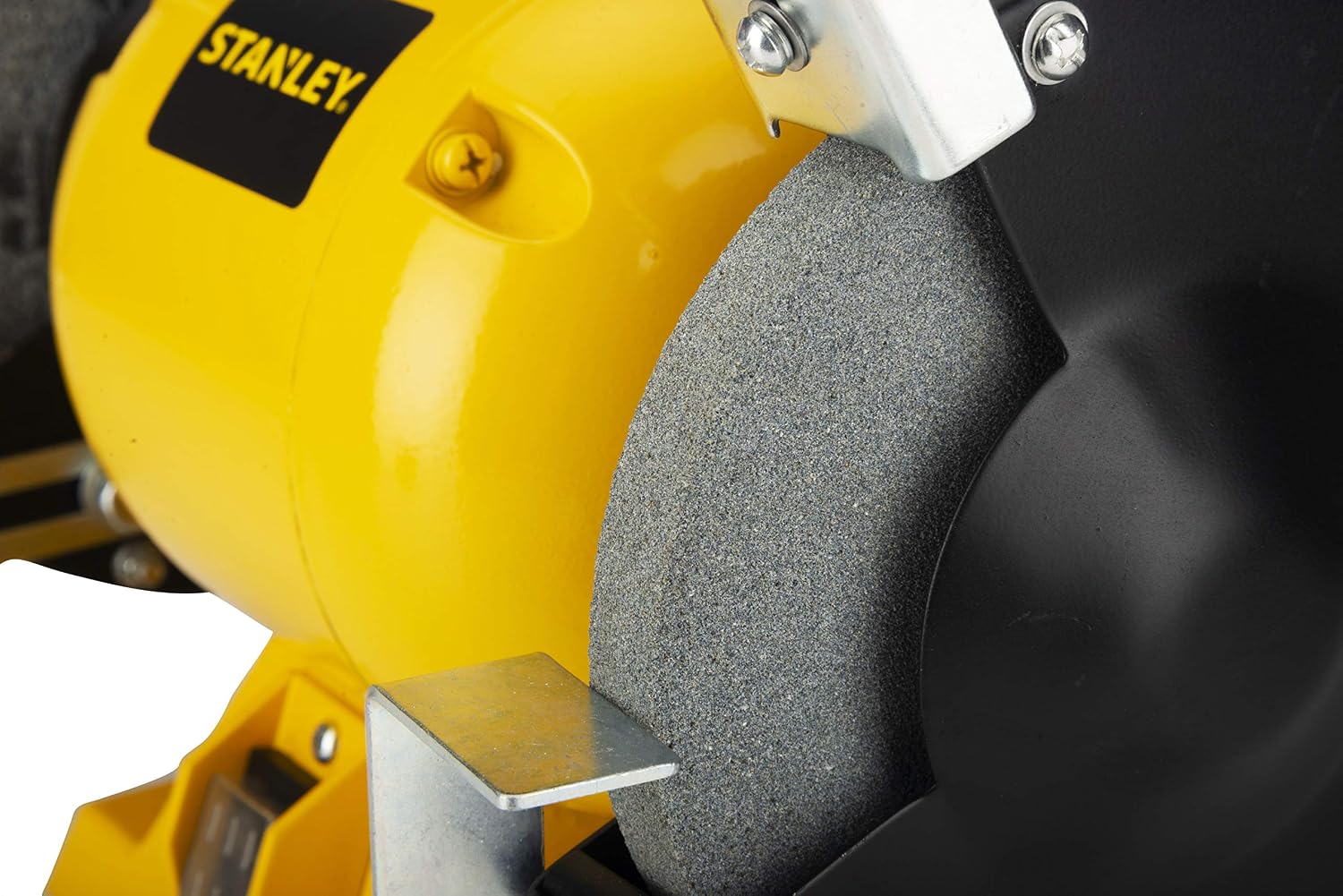 STANLEY STGB3715 373W 152mm Bench Grinder (Yellow) with 2 Eye Shields