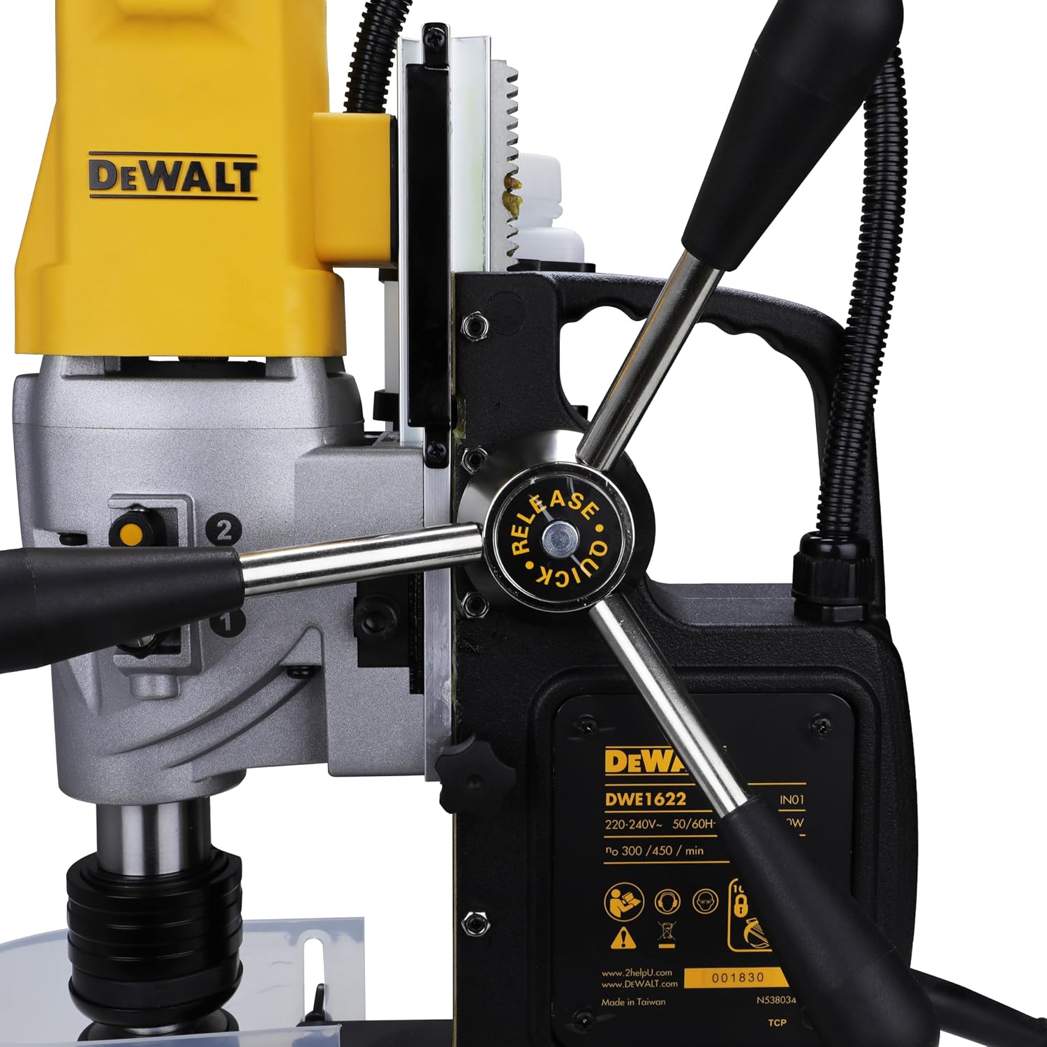 DEWALT DWE1622K-IN 1200W 50mm 2 Speed Magnetic Drill Machine Press