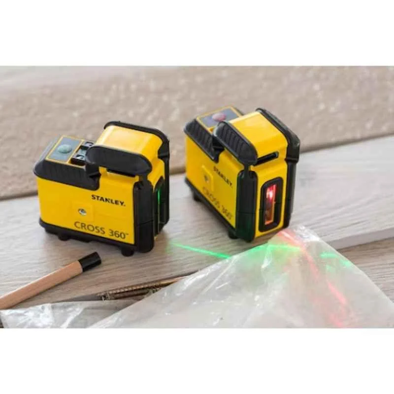 STANEY STHT77594-1 360 Degree Red Beam Cross Line Laser with 20 m Working Range