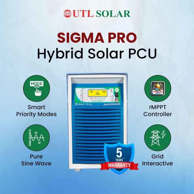 UTL Sigma Pro Solar Hybrid Inverter UGE3048 – 3kVA 48Volt Single Phase