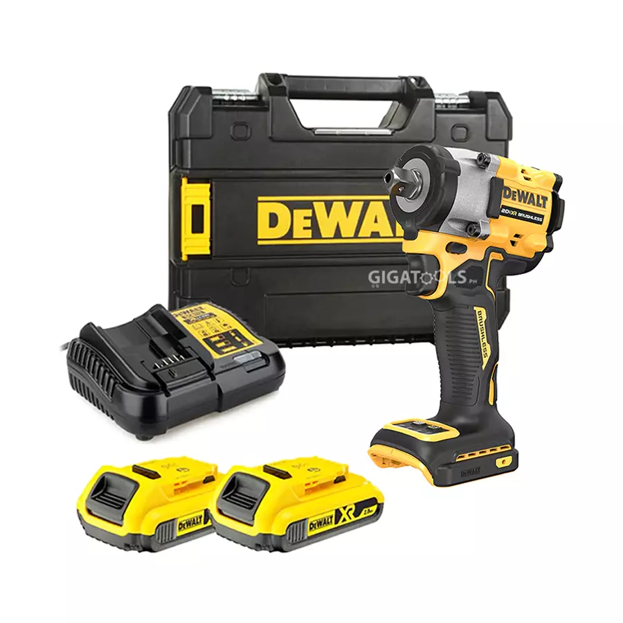 Dewalt 20 V Max 12 inch Compact Impact Wrench Detent (With Battery Pack), DCF922M2-B1