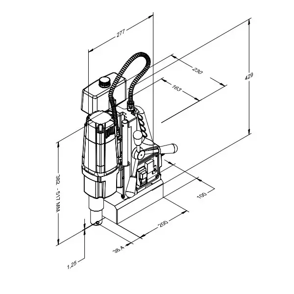 Eibenstock 1200 W 133 mm Special Magnetic Core Drill Machine, KBM 50P