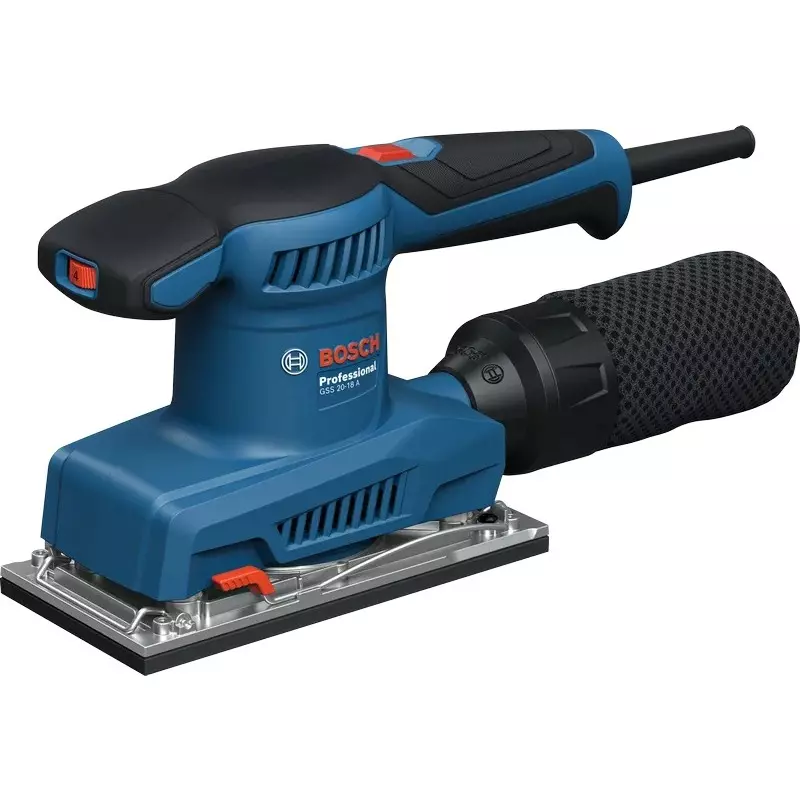 Bosch 200 W Orbital Sander 8000-12000 RPM No Load Speed and 90 mm Sanding Plate Width, 06010701F1