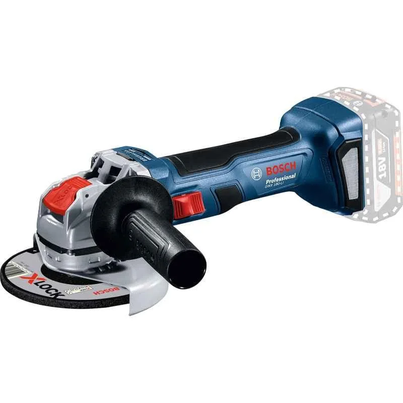 Bosch GWX 180-LI 18V 11000rpm 5 inch Wheel Size Cordless Angle Grinder, 06019H91K0