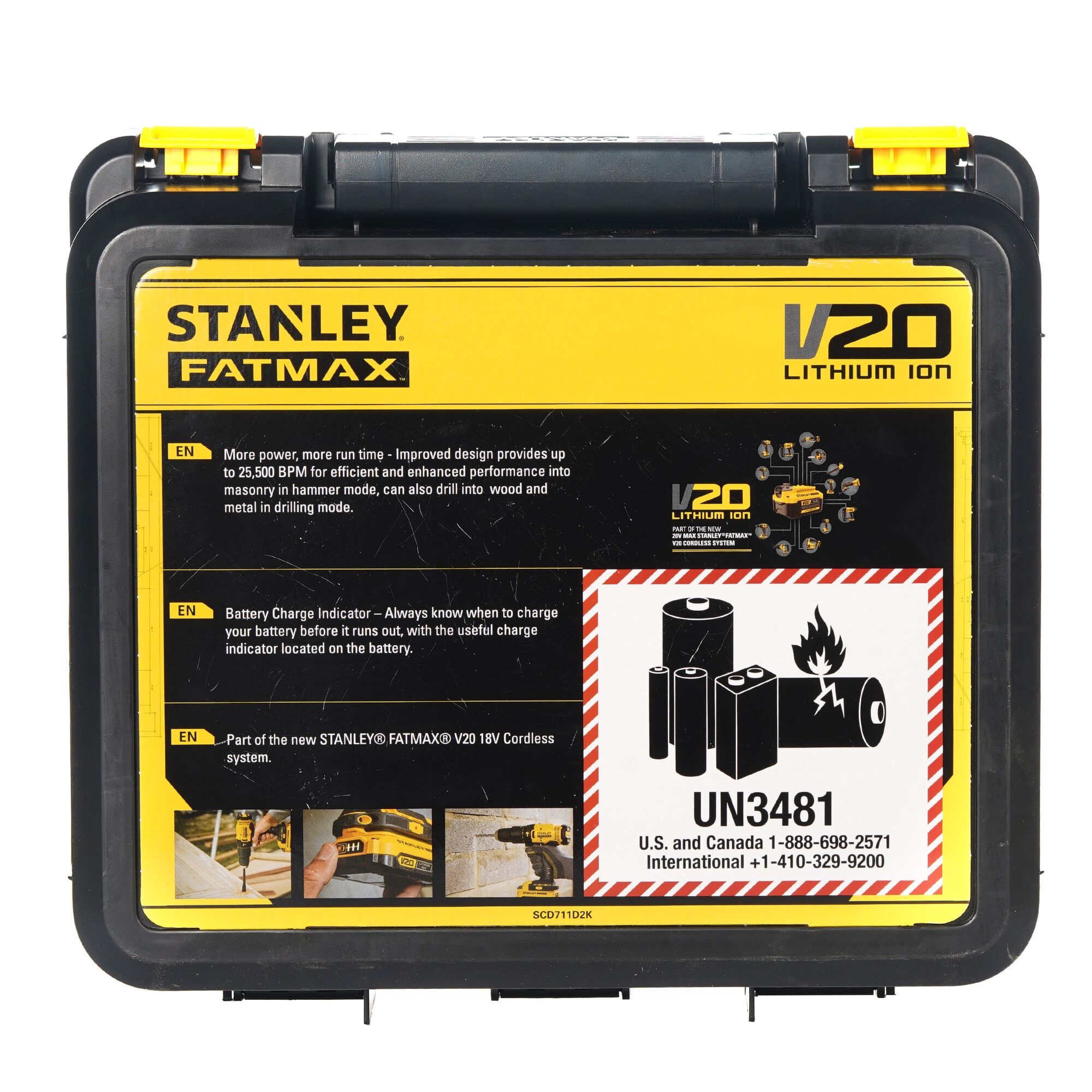 SCD711D2K-B1 20V Brushed Hammer Drill