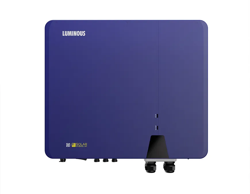 Luminous Solar Hybrid HF NXH 310 A Inverter Ideal for Office, Shops and Warehouses Three phase Hybrid Solar Inverter High Efficiency Power Backup Wi-Fi Monitoring 10 Years Warranty