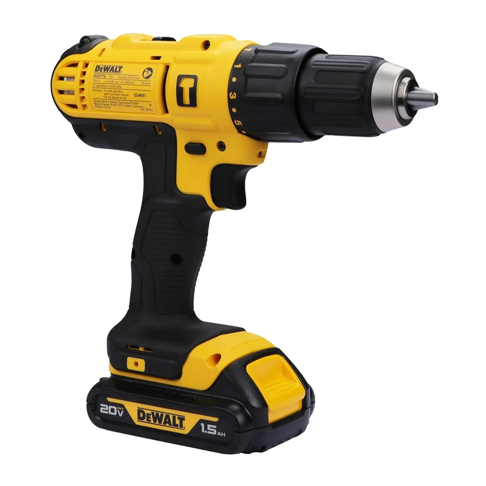 DEWALT DCD776D2T-B1 18V XR 13mm XR Lithium-Ion Compact Cordless Hammer Drill Driver