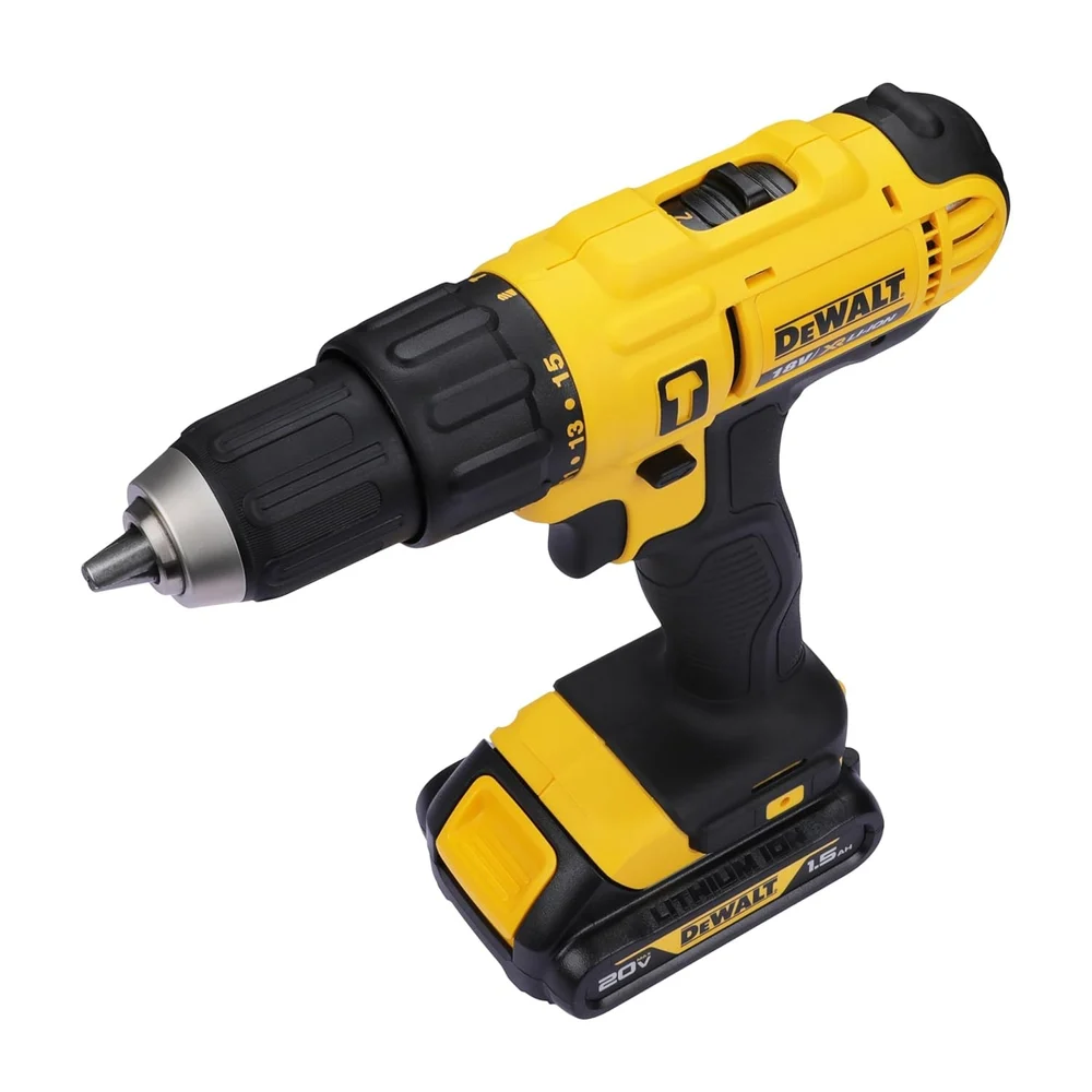 DEWALT DCD776D2T-B1 18V XR 13mm XR Lithium-Ion Compact Cordless Hammer Drill Driver