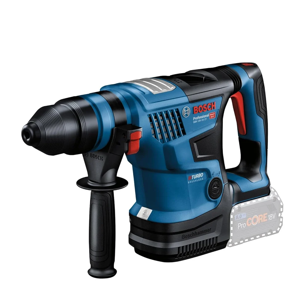 Bosch GBH 18V-34CF Heavy Duty BITURBO Cordless Rotary Hammer with SDS Plus SOLO