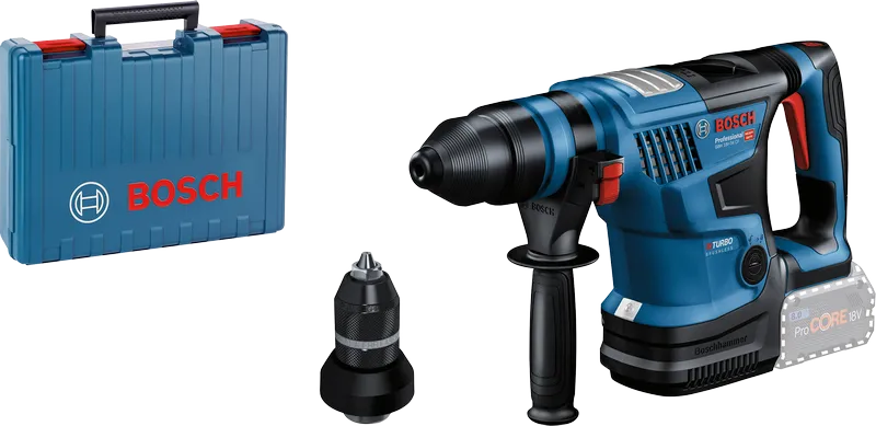 BOSCH GBH 18V-34CF Cordless Rotary Hammer with SDS Plus | 500 RPM Biturbo Brushless Motor | LED light | 5.8J Impact Energy | Impact Rate 0-2900 BPM | Battery & Charger Not included | 1 Yr Warranty