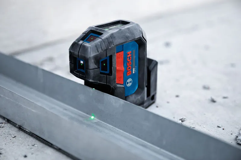 BOSCH GPL 5 G Professional 5-Point Laser Level with Highly Visible Green Laser Points