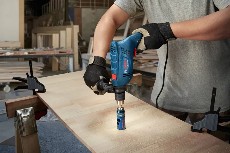 Bosch GSB 600 Corded Electric Impact Drill, 600 W, 13 mm, 1.7 Kg, 3, 000 rpm, 1.4 Nm, Variable Speed