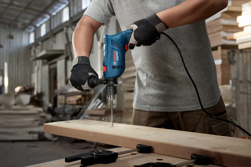 Bosch GSB 600 Corded Electric Impact Drill, 600 W, 13 mm, 1.7 Kg, 3, 000 rpm, 1.4 Nm, Variable Speed