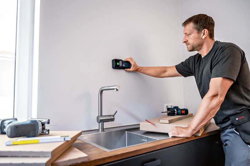 BOSCH GMS 120-27 Professional Wall Scanner Detector-Finds Metal