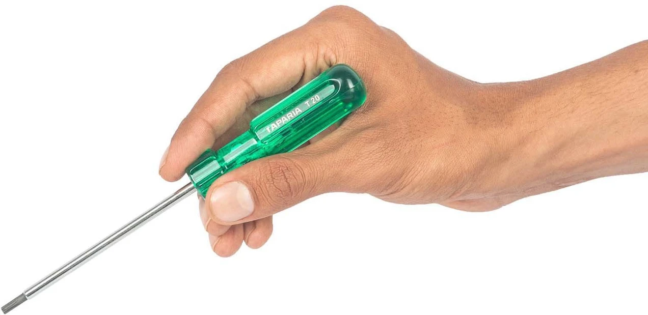 Taparia T-20 Steel Torx Screw Driver (Green And Silver), 1 pc