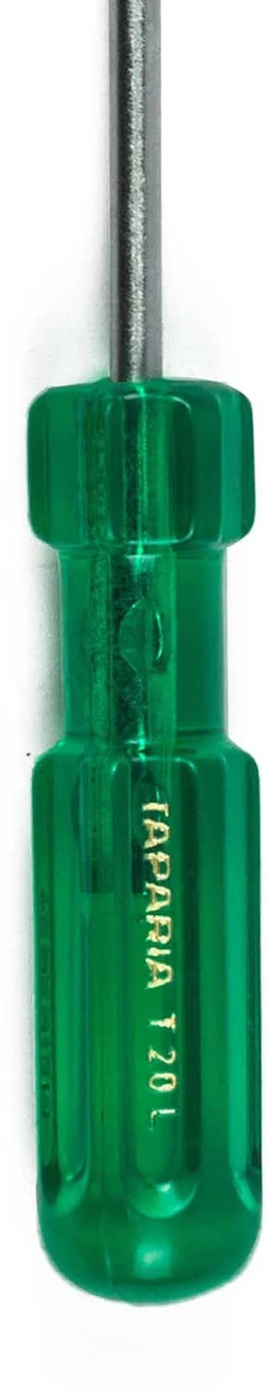 TAPARIA T-20L Stainless Steel Torx Screw Drivers (Green)
