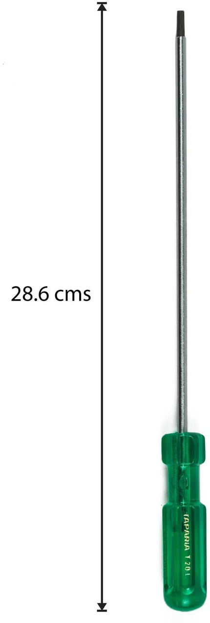 TAPARIA T-20L Stainless Steel Torx Screw Drivers (Green)